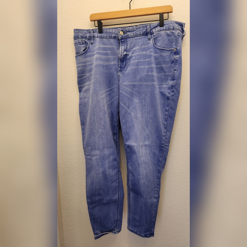 Old Navy Light Blue Women's Rockstar Skinny Jeans Mid Rise Built In Sculpt 20